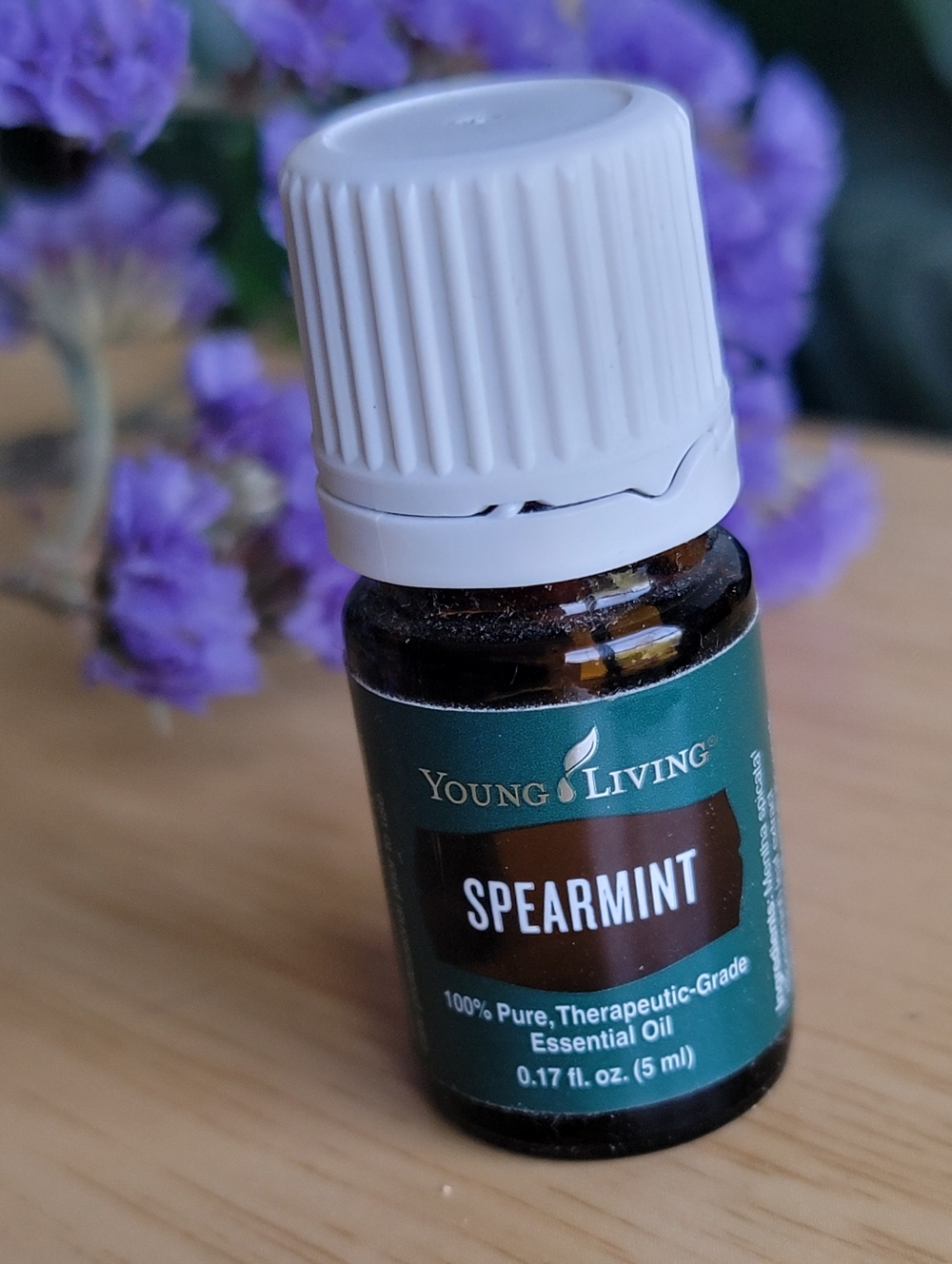 Young Living Spearmint Essential Oil - 0.17 fl oz (5 ml) - Green